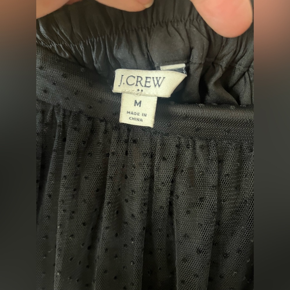 J. Crew Black Midi Tulle Skirt Size Medium - Picture 5 of 7